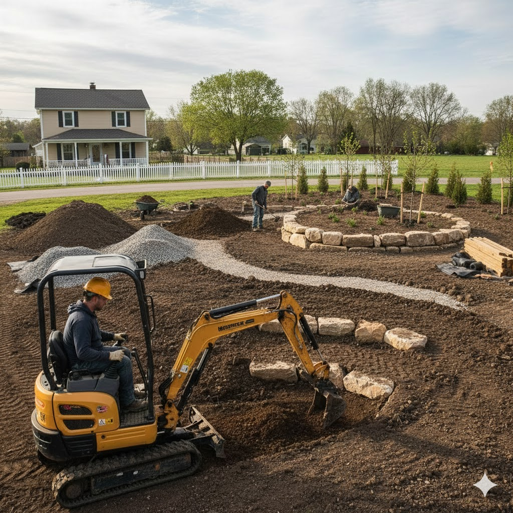 Earthwork & Grading | lansol - landscape solutions